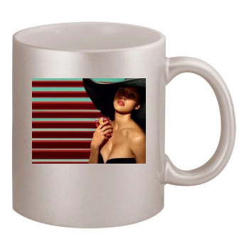 Jessica Alba 11oz Metallic Silver Mug