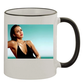 Jessica Alba 11oz Colored Rim & Handle Mug