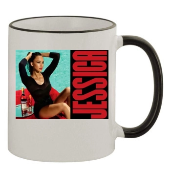 Jessica Alba 11oz Colored Rim & Handle Mug