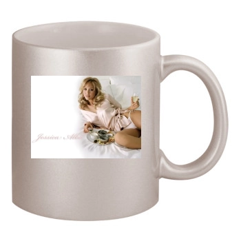 Jessica Alba 11oz Metallic Silver Mug