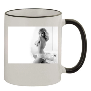 Jessica Alba 11oz Colored Rim & Handle Mug