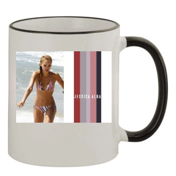 Jessica Alba 11oz Colored Rim & Handle Mug