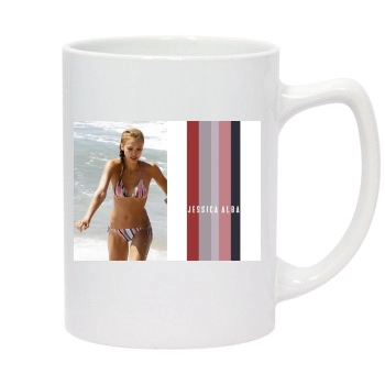 Jessica Alba 14oz White Statesman Mug