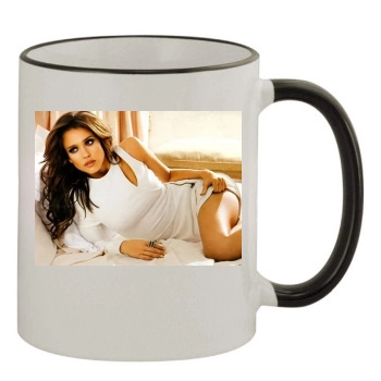 Jessica Alba 11oz Colored Rim & Handle Mug