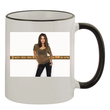 Jessica Alba 11oz Colored Rim & Handle Mug