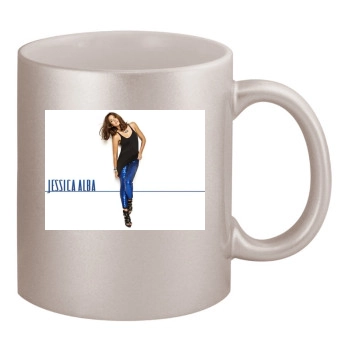 Jessica Alba 11oz Metallic Silver Mug