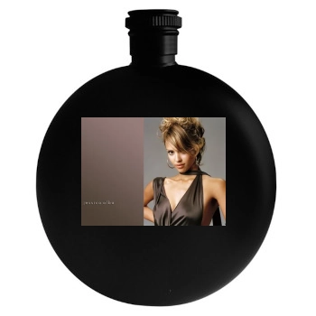 Jessica Alba Round Flask