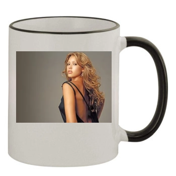 Jessica Alba 11oz Colored Rim & Handle Mug