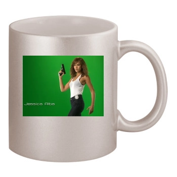 Jessica Alba 11oz Metallic Silver Mug