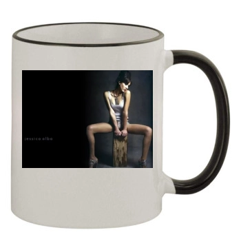 Jessica Alba 11oz Colored Rim & Handle Mug