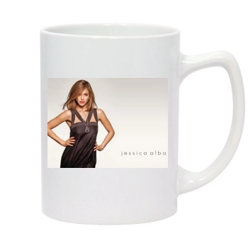 Jessica Alba 14oz White Statesman Mug