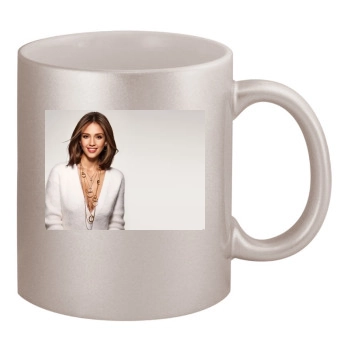 Jessica Alba 11oz Metallic Silver Mug