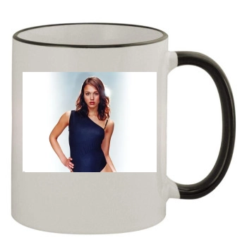 Jessica Alba 11oz Colored Rim & Handle Mug