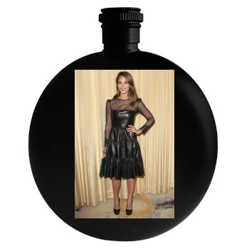 Jessica Alba Round Flask