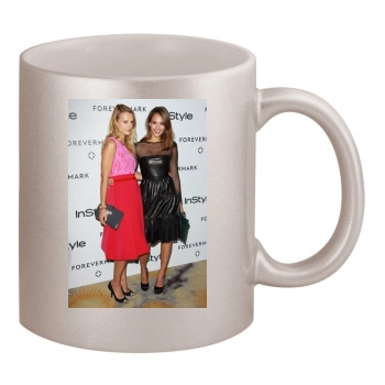 Jessica Alba 11oz Metallic Silver Mug