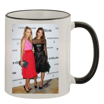 Jessica Alba 11oz Colored Rim & Handle Mug