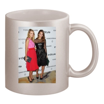 Jessica Alba 11oz Metallic Silver Mug