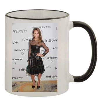 Jessica Alba 11oz Colored Rim & Handle Mug