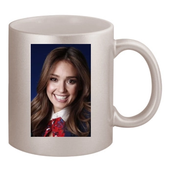 Jessica Alba 11oz Metallic Silver Mug