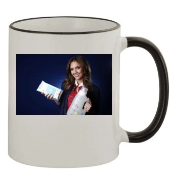 Jessica Alba 11oz Colored Rim & Handle Mug