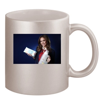 Jessica Alba 11oz Metallic Silver Mug