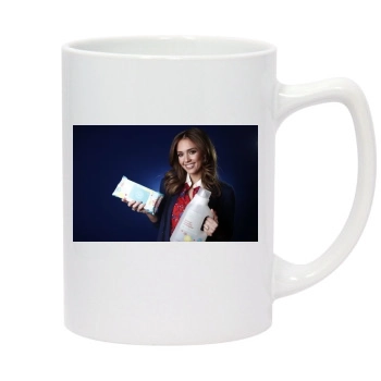 Jessica Alba 14oz White Statesman Mug