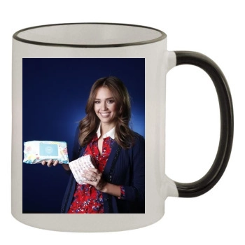 Jessica Alba 11oz Colored Rim & Handle Mug