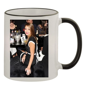 Jessica Alba 11oz Colored Rim & Handle Mug