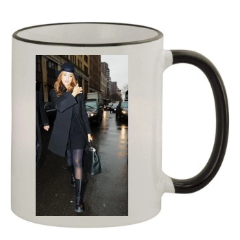 Jessica Alba 11oz Colored Rim & Handle Mug