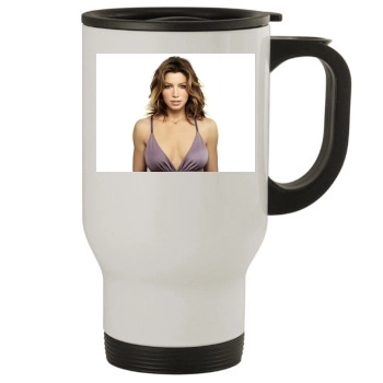 Jessica Biel Stainless Steel Travel Mug