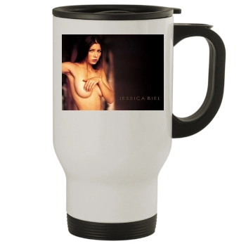 Jessica Biel Stainless Steel Travel Mug