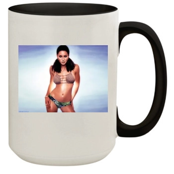 Jessica Biel 15oz Colored Inner & Handle Mug