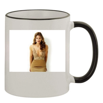 Jessica Biel 11oz Colored Rim & Handle Mug