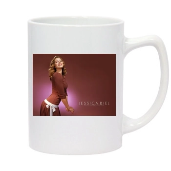 Jessica Biel 14oz White Statesman Mug