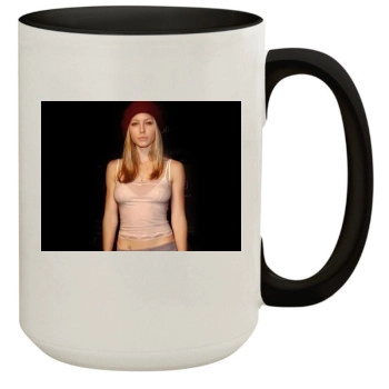 Jessica Biel 15oz Colored Inner & Handle Mug