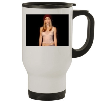 Jessica Biel Stainless Steel Travel Mug