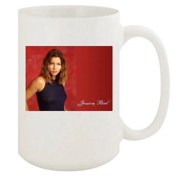 Jessica Biel 15oz White Mug