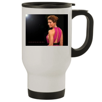 Jessica Biel Stainless Steel Travel Mug