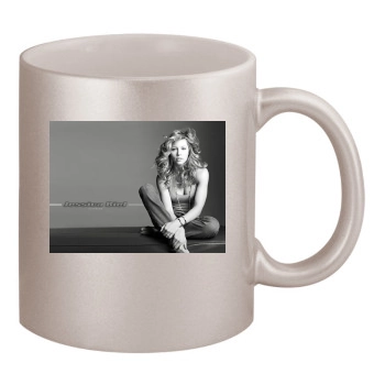 Jessica Biel 11oz Metallic Silver Mug