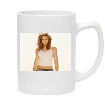 Jessica Biel 14oz White Statesman Mug