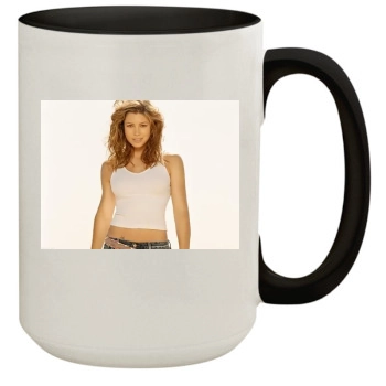 Jessica Biel 15oz Colored Inner & Handle Mug