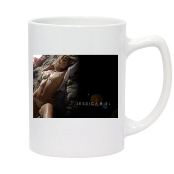 Jessica Biel 14oz White Statesman Mug