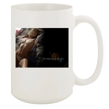 Jessica Biel 15oz White Mug