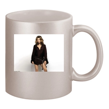 Jessica Biel 11oz Metallic Silver Mug