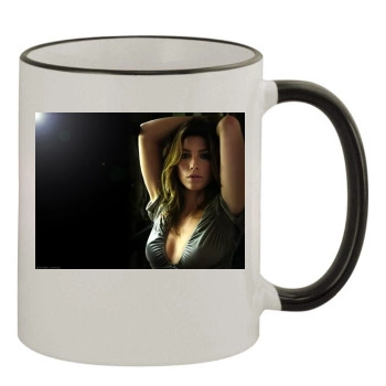 Jessica Biel 11oz Colored Rim & Handle Mug