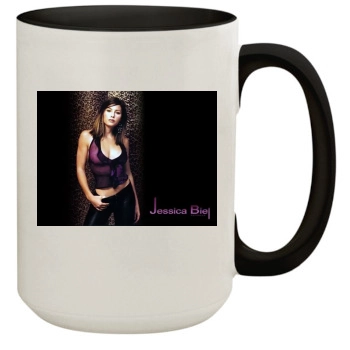 Jessica Biel 15oz Colored Inner & Handle Mug