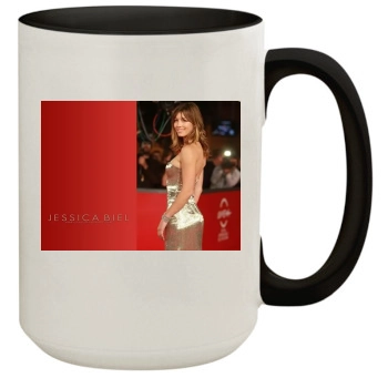 Jessica Biel 15oz Colored Inner & Handle Mug