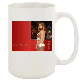 Jessica Biel 15oz White Mug