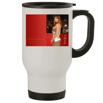 Jessica Biel Stainless Steel Travel Mug