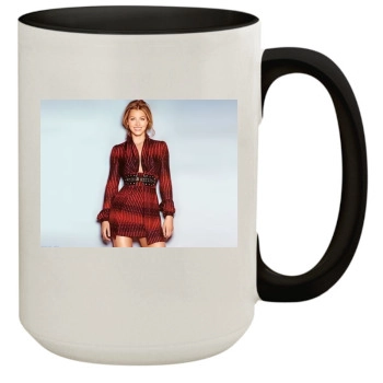 Jessica Biel 15oz Colored Inner & Handle Mug